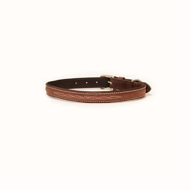 Collier personnalisé en cuir à surpiqûres Exclusif