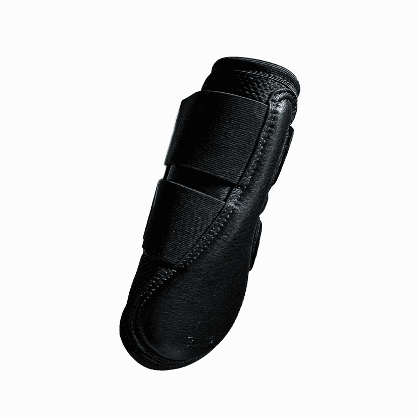 Customisable closed leather and mesh boots