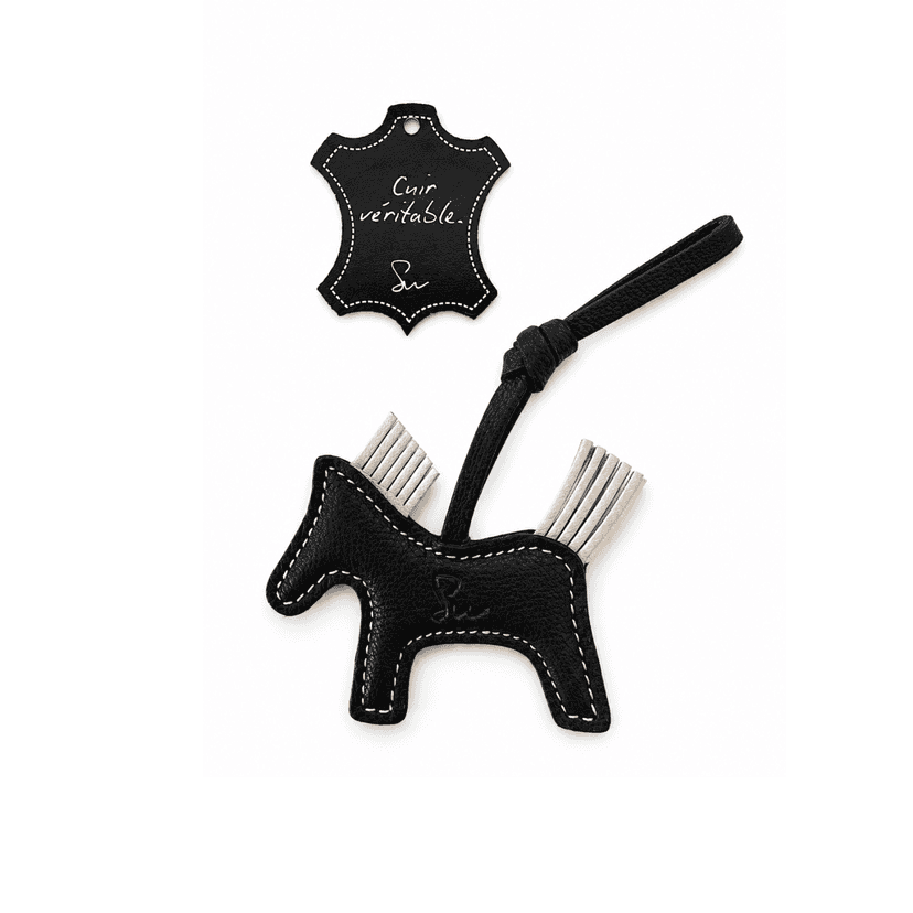 Cavalino leather bag charm