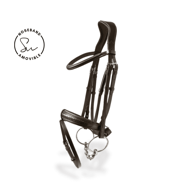 Bridon personnalisable en cuir tressé Basel